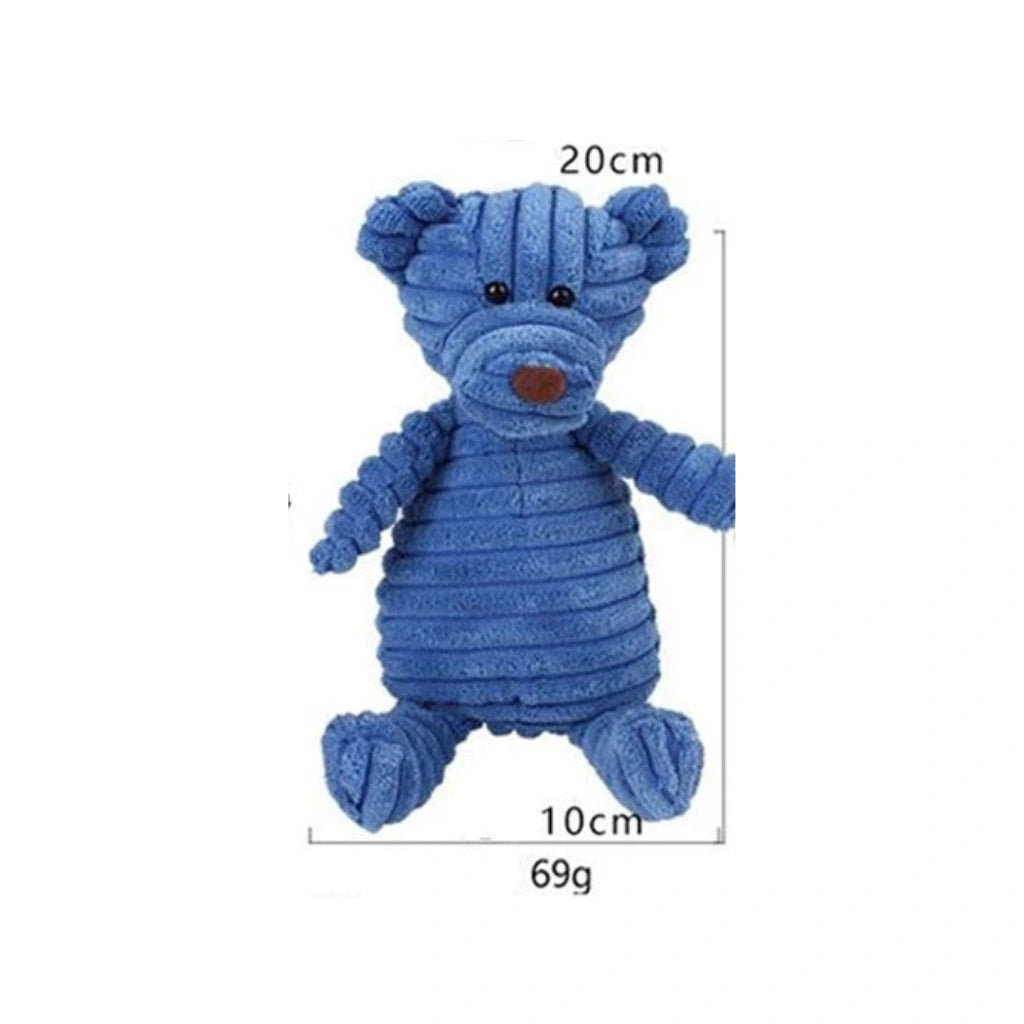 Brinquedo de Pelúcia Urso para Cachorro – Ideal para Mordidas e Brincadeiras